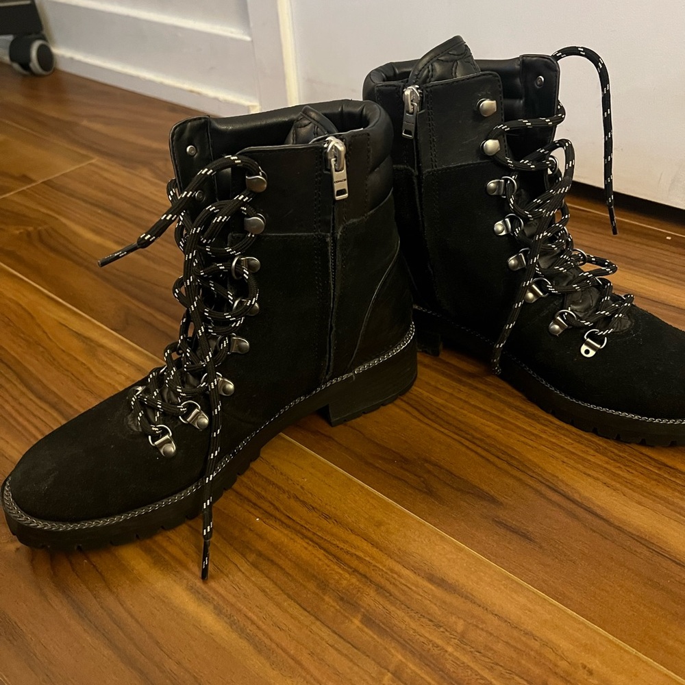 Black Coach Boots -Size 8 - Picture 4 of 5